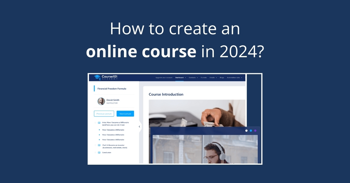 How to create an online course?